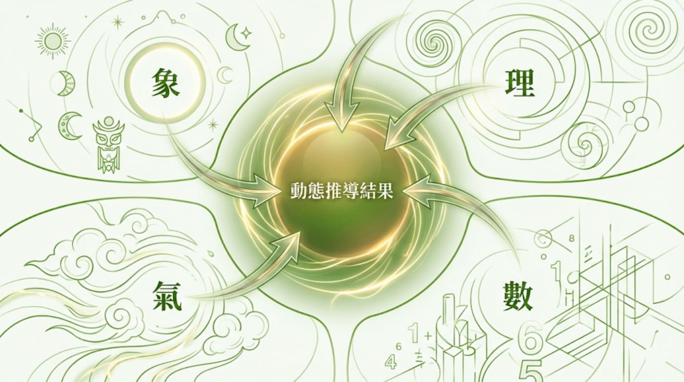 塔羅牌專業解讀的象理氣數四大核心分析維度矩陣